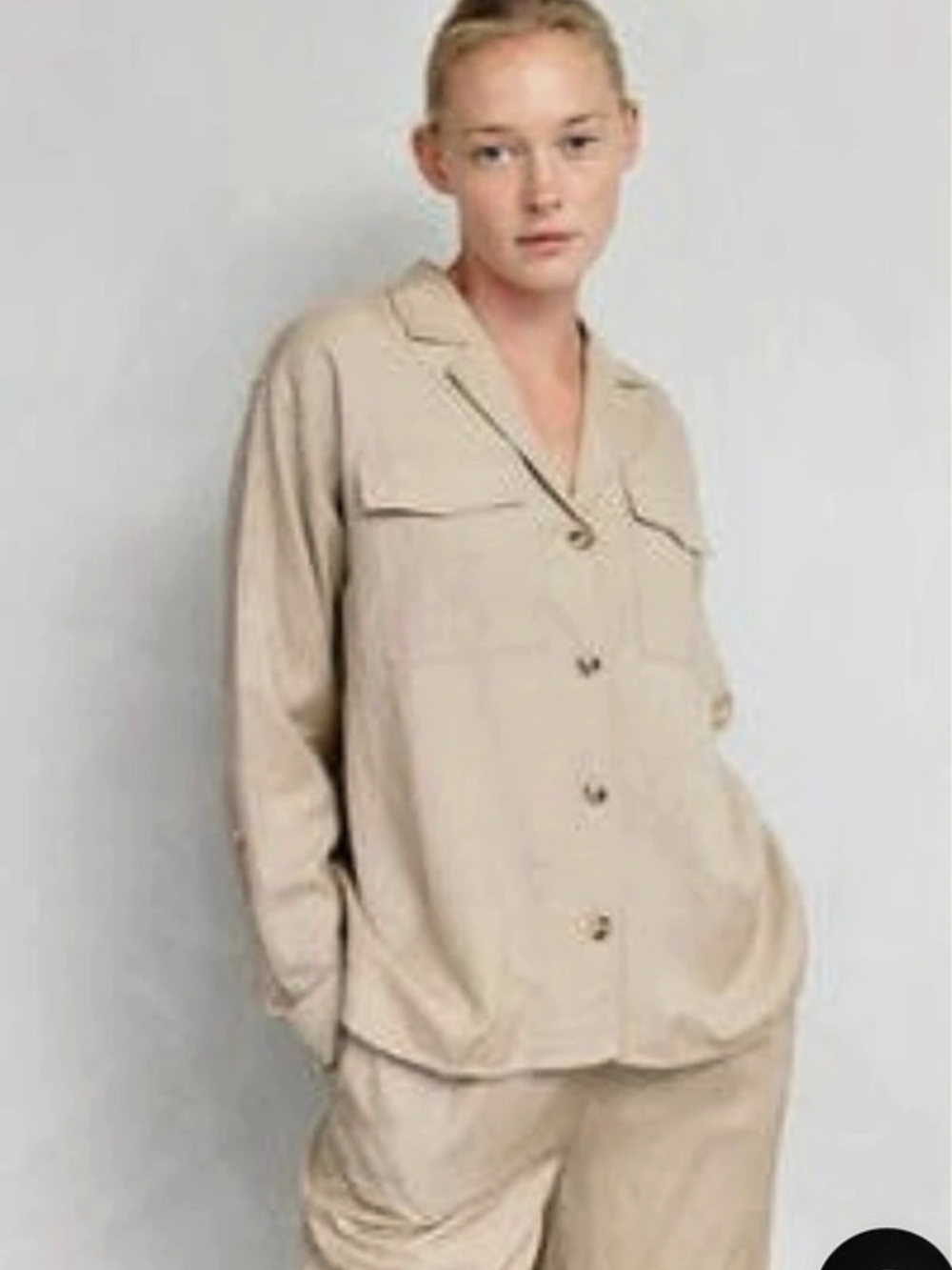 MOD REF Linen-Blend Utility Jacket Size Small NWT - Sz Chart In Pics 📸